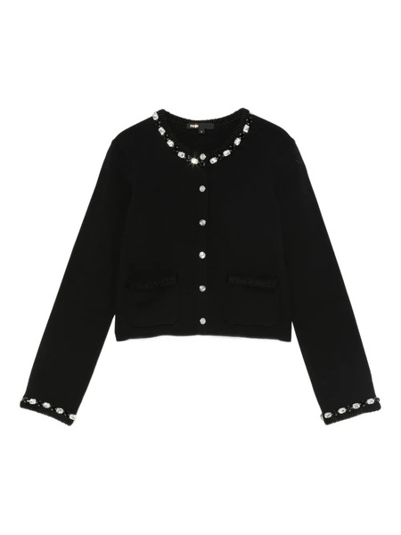  Maje Embellished-button Cardigan - Black 