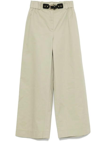  Maje Embossed-logo Trousers - Green 