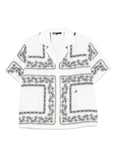  Maje Embroidered Shirt - White 