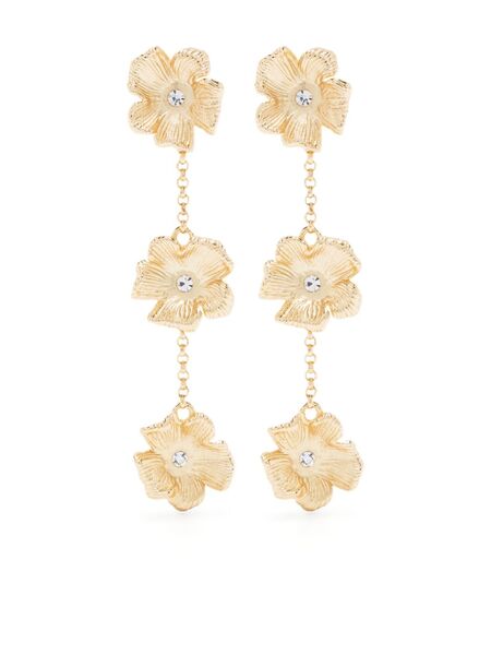  Maje Flower Drop Earrings - Gold 