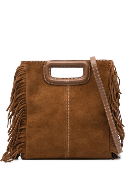  Maje Fringe Handle Bag - Brown 