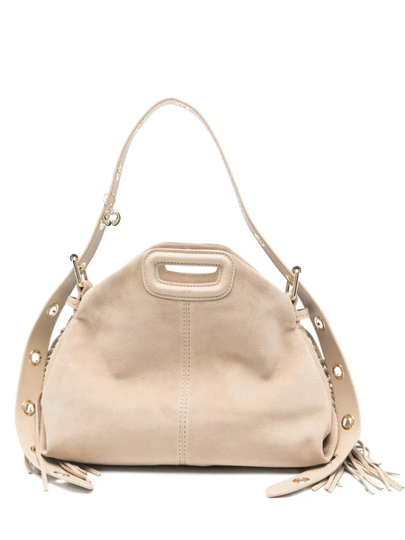  Maje Fringed-detail Tote Bag - Neutrals 