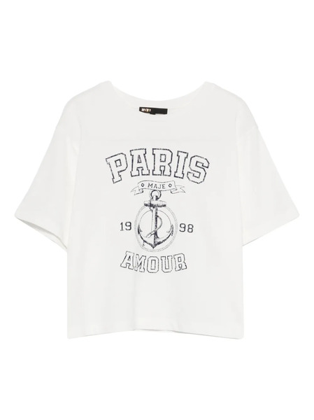  Maje Graphic-print T-shirt - White 