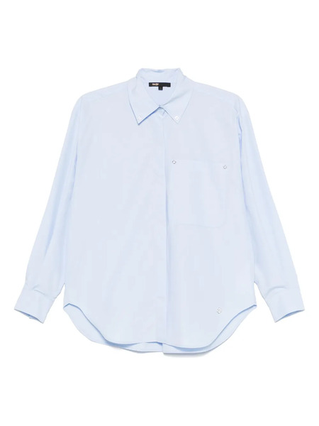  Maje Long Poplin Shirt - Blue 