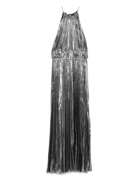  Maje Metallic Pleated Dress - Silver 