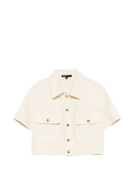  Maje Patch-pocket Shirt - Neutrals 