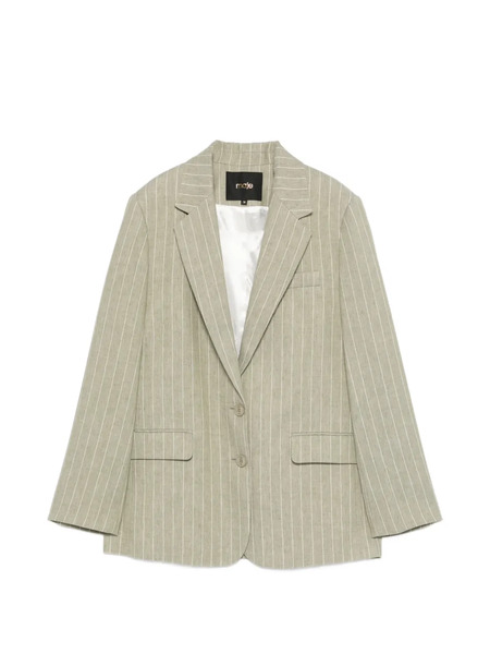  Maje Pinstripe-pattern Blazer - Neutrals 