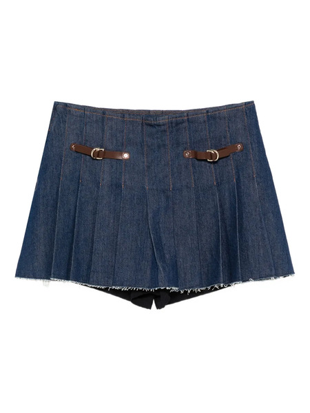  Maje Pleated Buckle-fastening Mini Skirt - Blue 