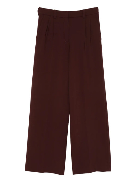  Maje Pleated Straight Trousers - Red 
