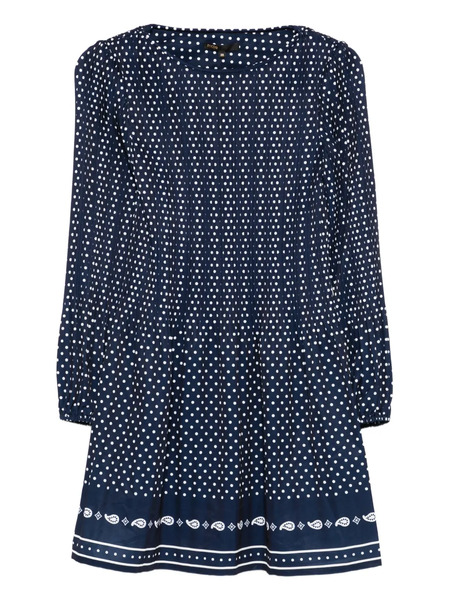  Maje Polka Dot Mini Dress - Blue 