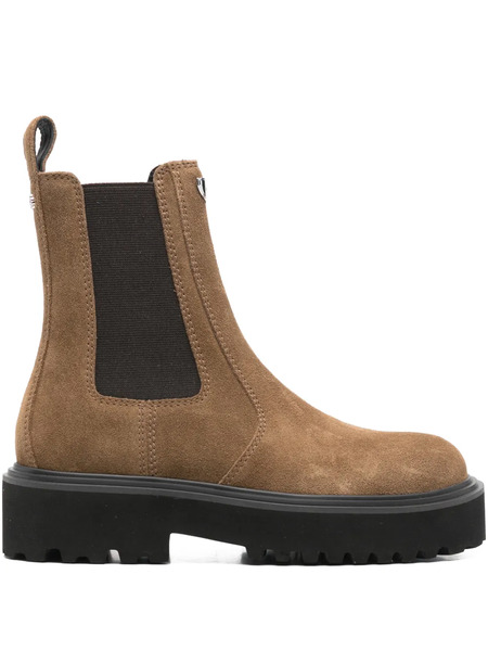  Maje Pull-tab Boots - Brown 