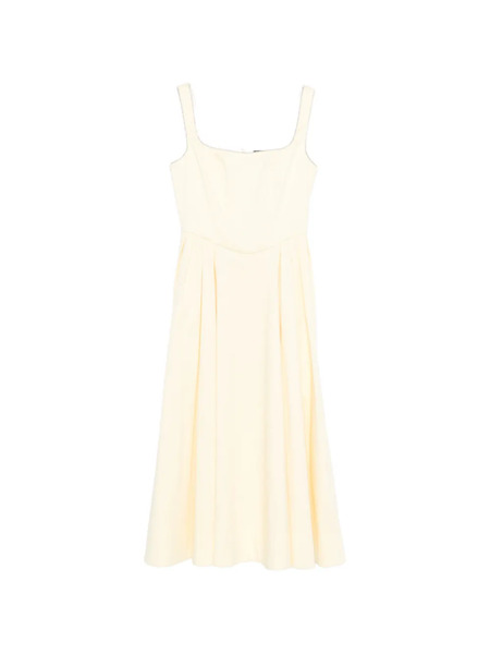  Maje Rhinestone-trim Midi Dress - Yellow 