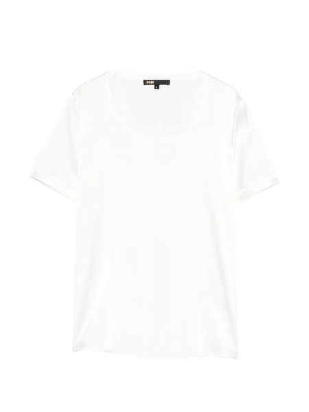  Maje Round-neck T-shirt - White 