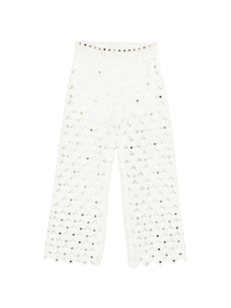  Maje Scalloped Trousers - White 