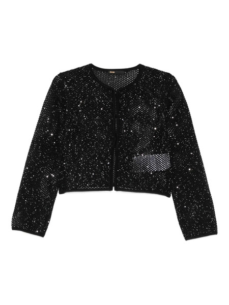  Maje Sequin Cardigan - Black 