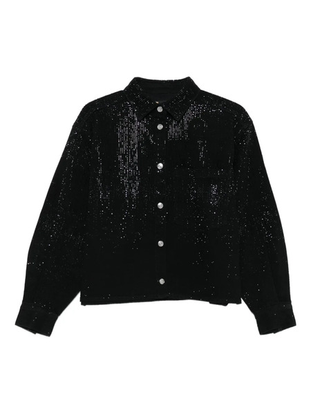  Maje Sequin-embellished Shirt - Black 