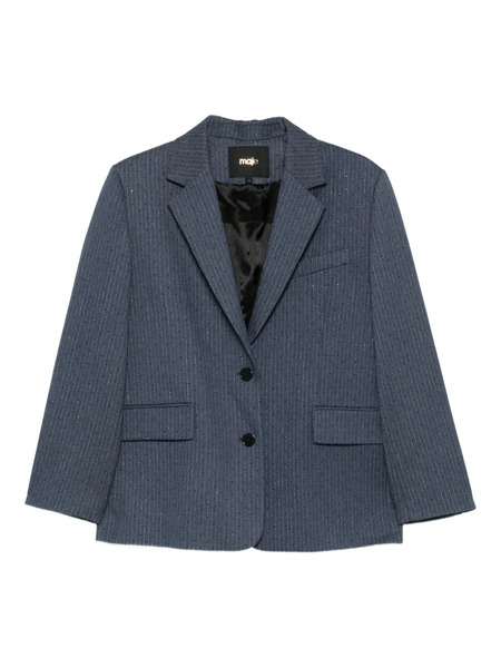  Maje Single-breasted Blazer - Blue 