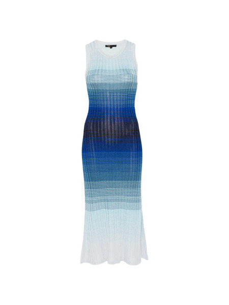  Maje Striped Midi Dress - Blue 