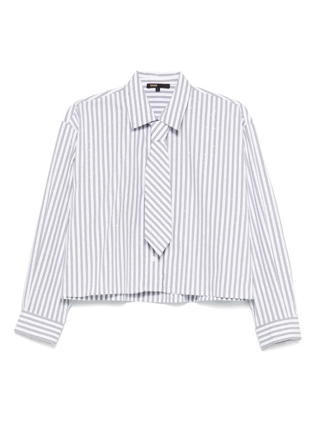  Maje Striped Shirt - White 