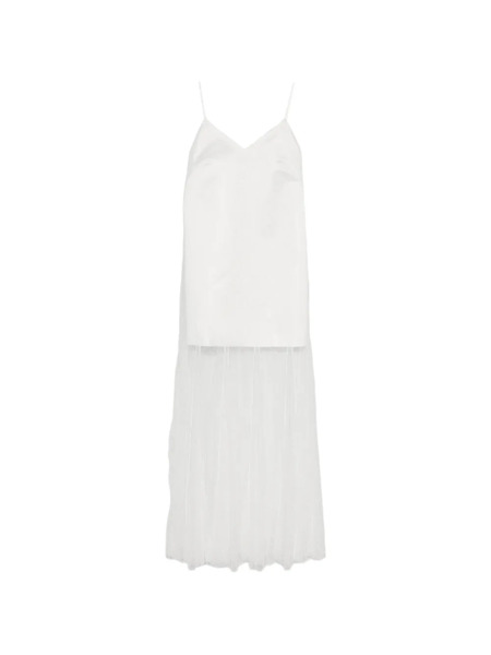  Maje V-neck Midi Dress - White 