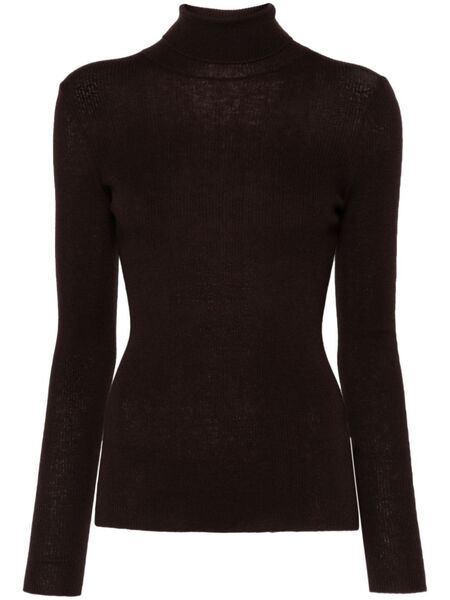  Maje Wool-silk Sweater - Brown 