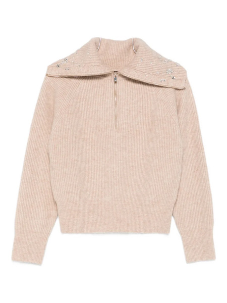  Maje Zip-fastening Sweatshirt - Brown 