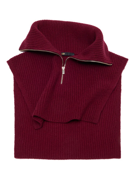  Maje Zip-up Collar - Red 