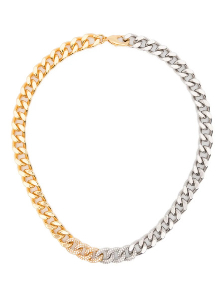  Maje Zirconia Chain Necklace - Gold 