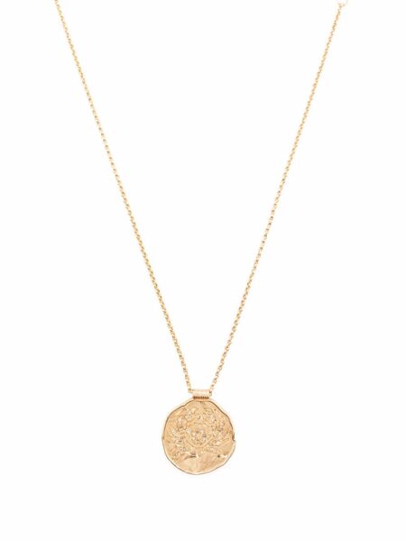  Maje Zodiac Medal Necklace - Gold 