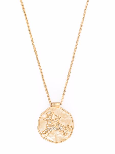  Maje Zodiac Medal Necklace - Gold 