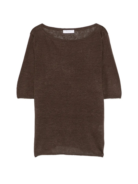  Majestic Filatures Linen T-shirt - Brown 