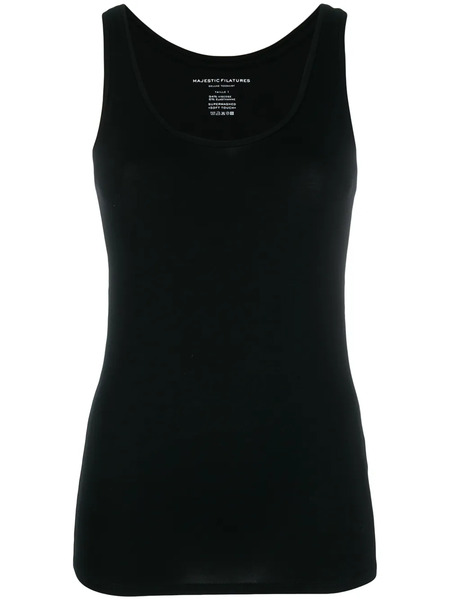  Majestic Filatures Plain Vest Top - Black 