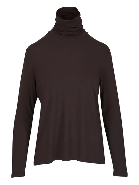  Majestic Filatures Roll-neck Long-sleeved Top - Brown 