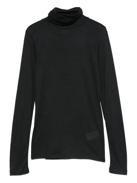  Majestic Filatures Roll-neck Top - Black 