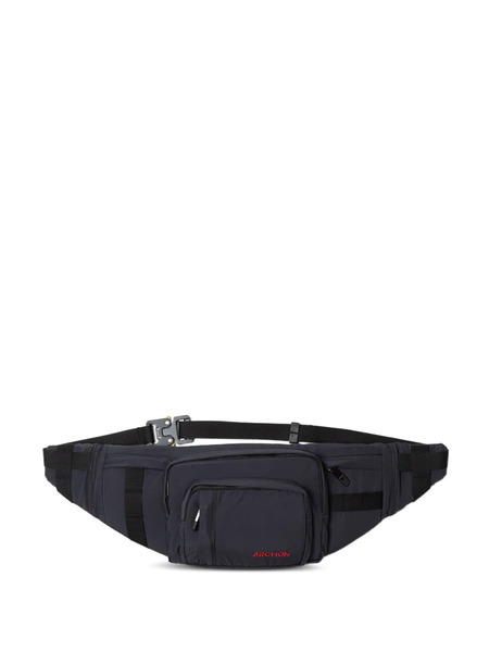  Makavelic Front-zip Belt Bag - Black 