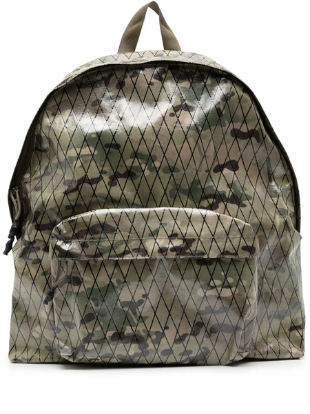  Makavelic Grid Camouflage-print Backpack - Green 