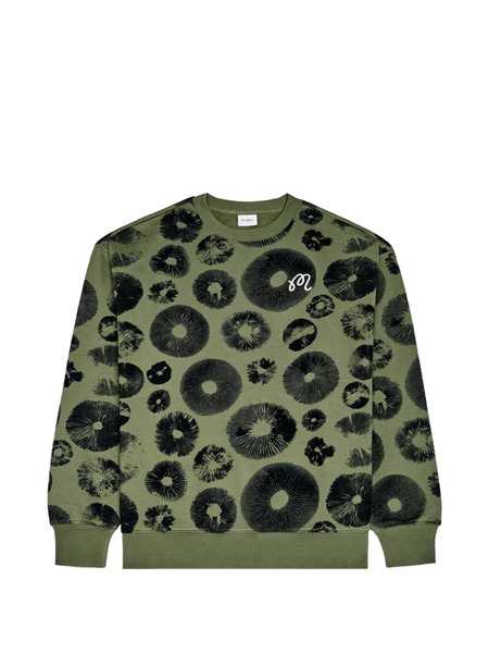  Malbon Golf Range Foraging Mushroom Sweatshirt - Green 