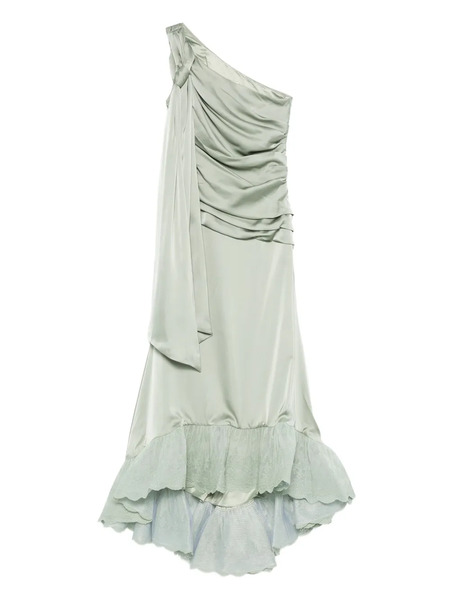  Malina One-shoulder Ruffled Dress - Green 