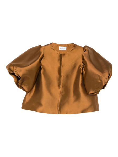  Malina Puff-sleeve Top - Brown 