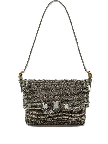 Maliparmi Beaded-embellished Shoulder Bag - Grey 