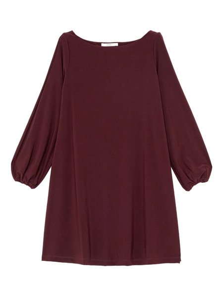  Maliparmi Boat-neck Balloon-sleeve Dress - Red 