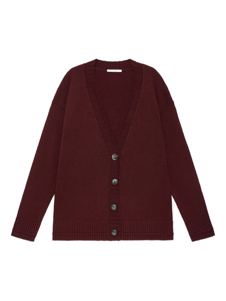  Maliparmi Button V-neck Cardigan - Red 