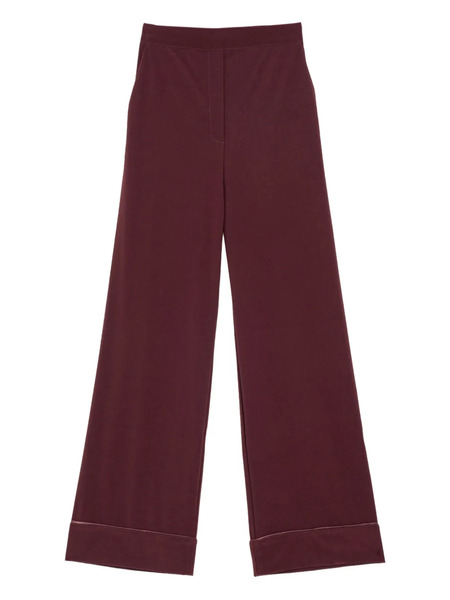  Maliparmi Cuffed-hem Zip-fastening Trousers - Red 