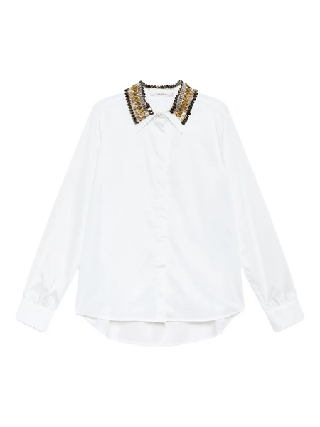  Maliparmi Embellished-collar Shirt - White 