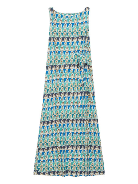  Maliparmi Geometric-print Dress - Blue 