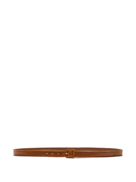  Maliparmi Leather Square-buckle Belt - Brown 