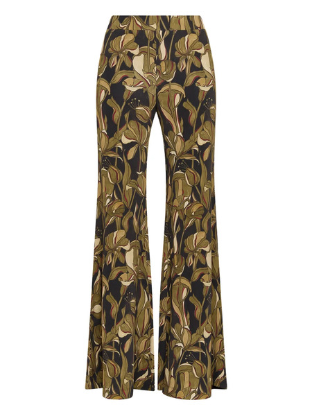 Maliparmi Lily's Ballet Printed Flared Trousers - Grey 