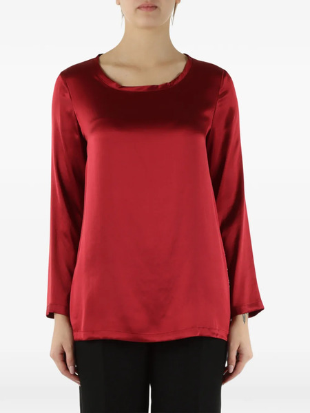  Maliparmi Long-sleeved Silk Blouse - Red 