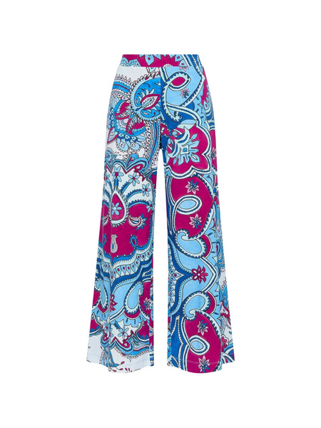  Maliparmi Paisley Straight Trousers - Pink 