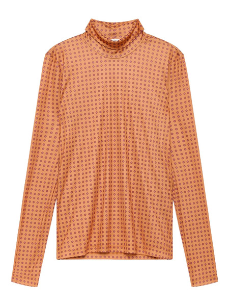  Maliparmi Polka Dot Halterneck Top - Orange 